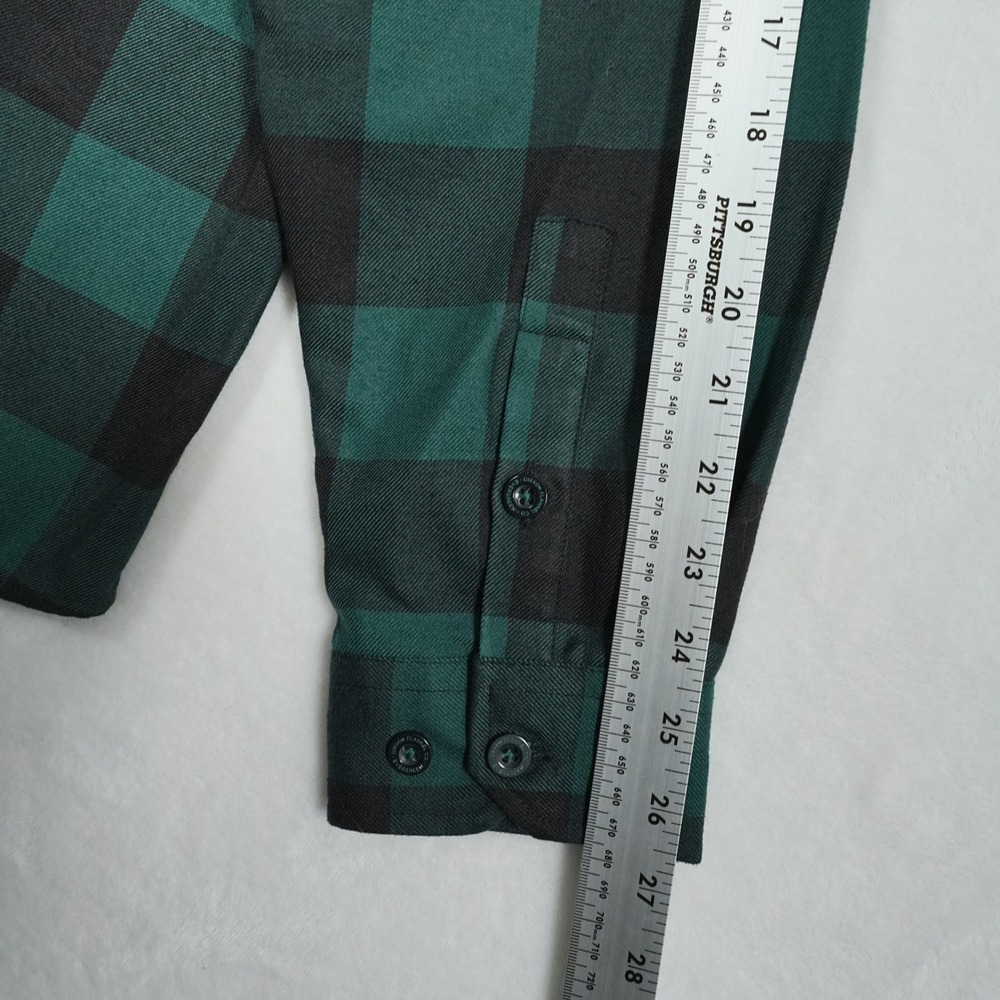 Dixxon Flannel Co Evergreen Green Black Buffalo Plaid D-Tech Shirt Mens Large - Picture 7 of 8